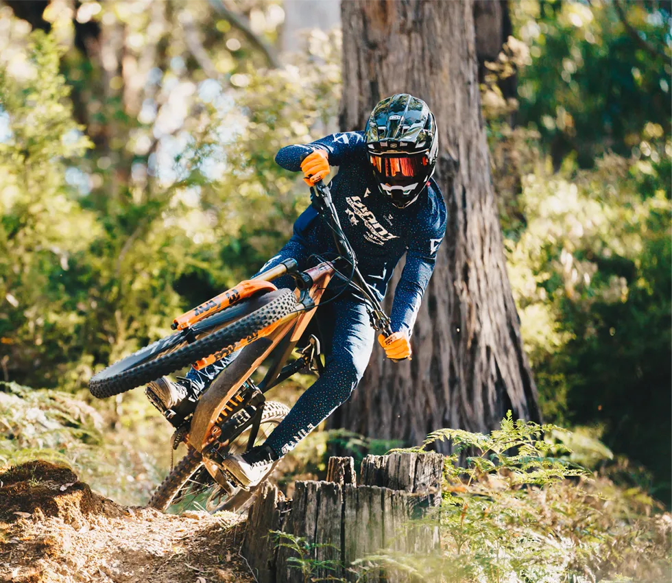 Mountainbiker in CUORE Sportbekleidung