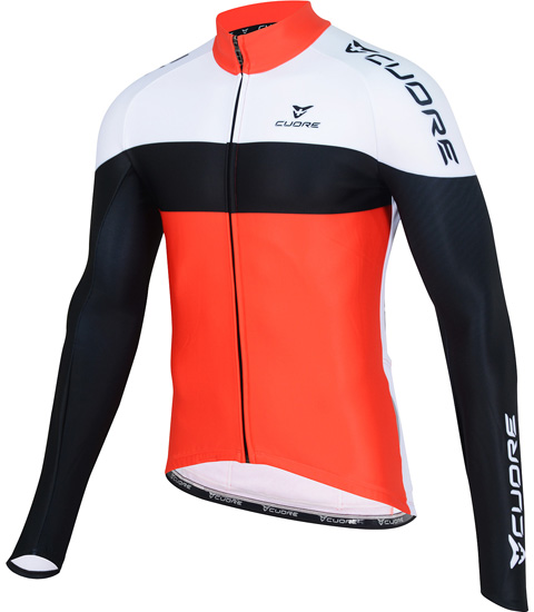 SILVER MEN CYCLING L/SLEEVE ACTIVE SHIELD JERSEY - CUORE of Switzerland ...