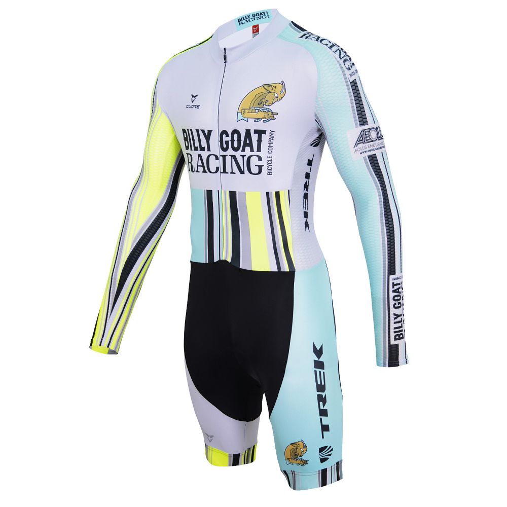 SILVER MEN CYCLING L/SLEEVE SUMMER SUIT - CUORE of Switzerland