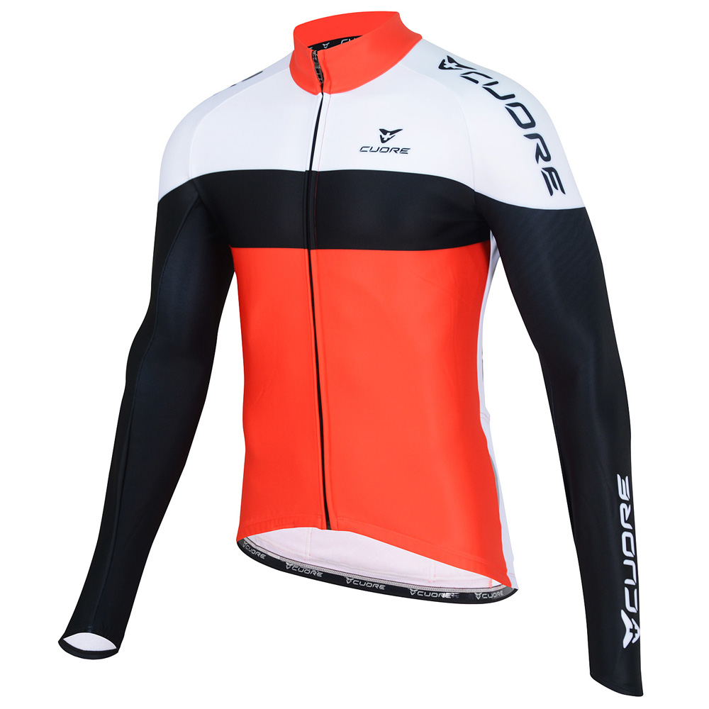 SILVER MEN CYCLING L/SLEEVE ACTIVE SHIELD JERSEY - CUORE of Switzerland ...